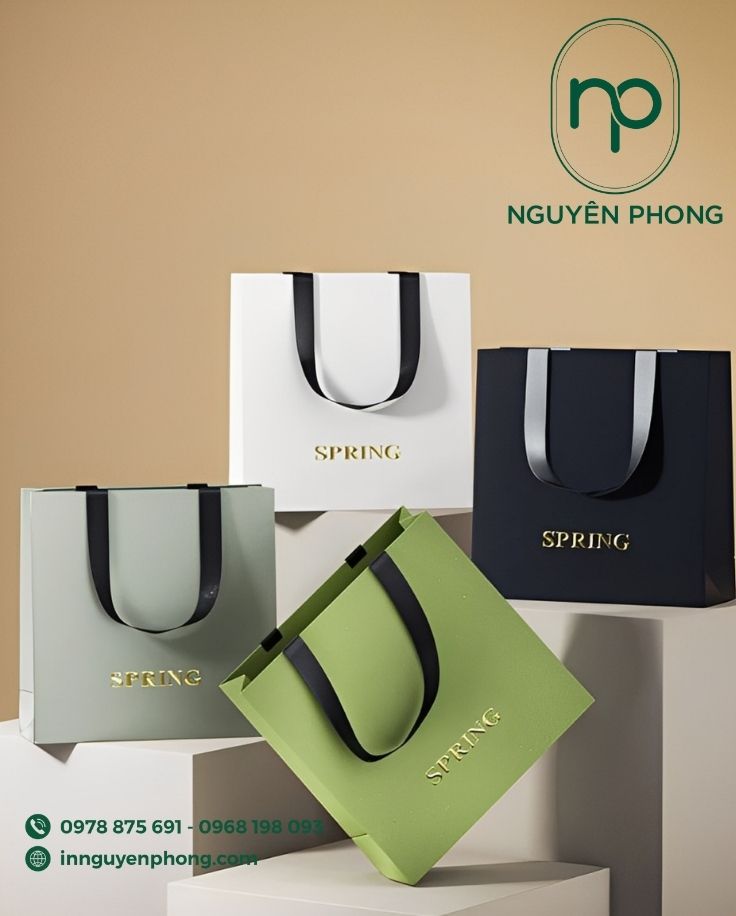 Mẫu túi giấy ép kim chuyên nghiệp